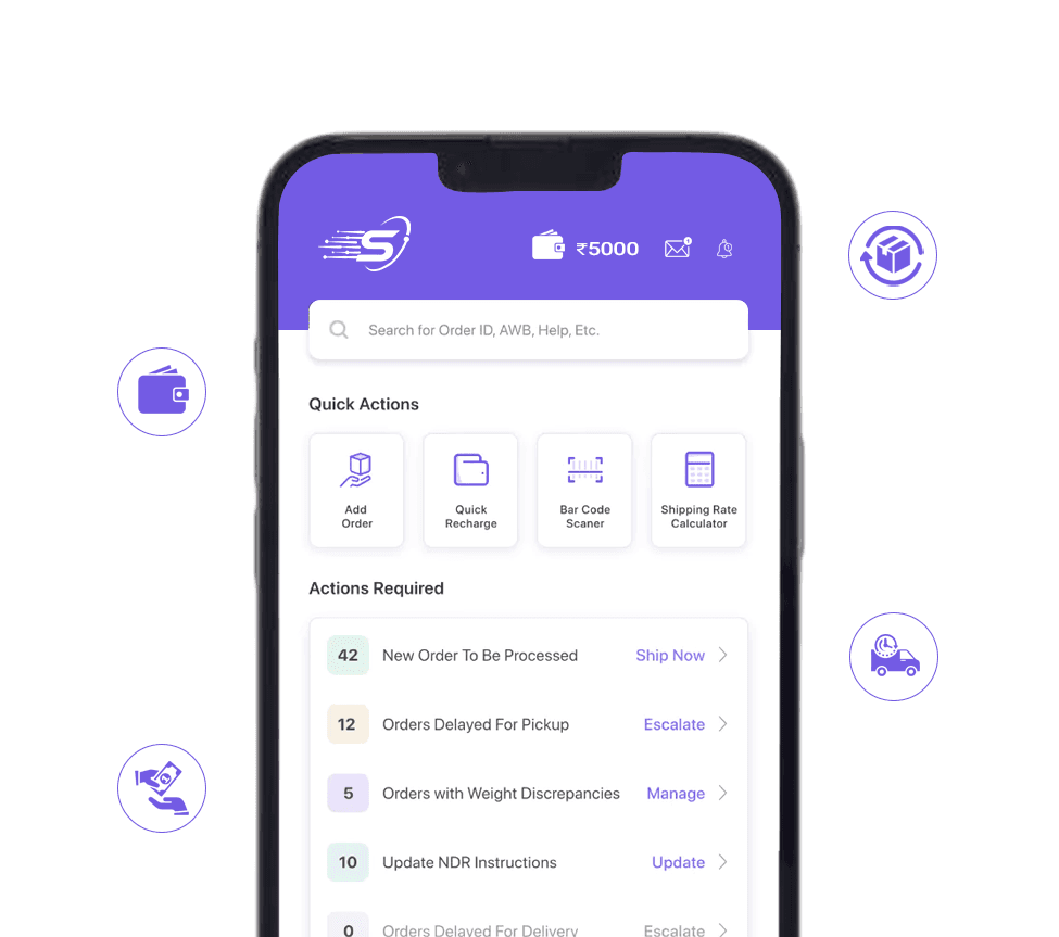 SmartAlix mobile shipping app