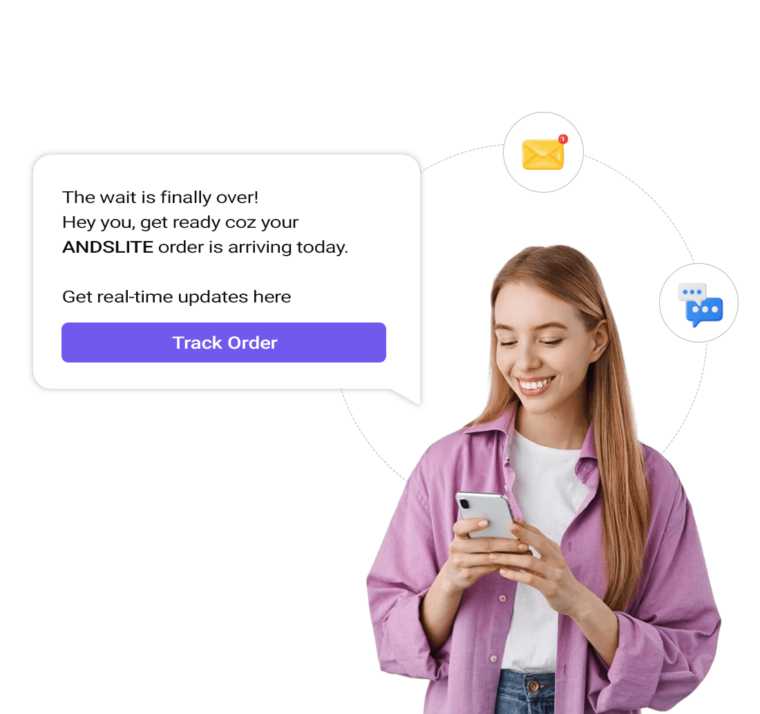 Email and SMS notifications
