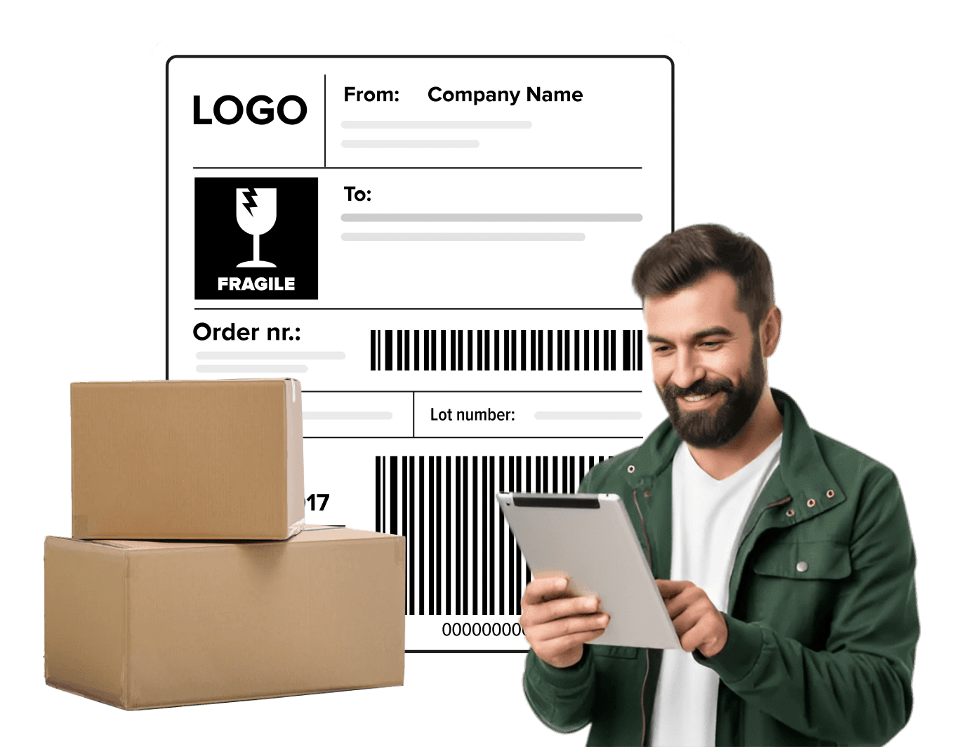 Print shipping labels